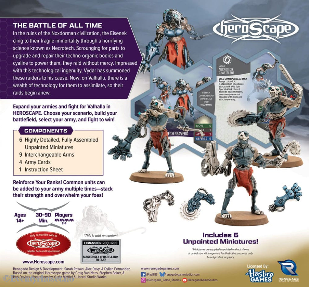 Heroscape Army Expansion Age of Annihilation Upgraded Necrotech Reavers (Common) *English Version* Games