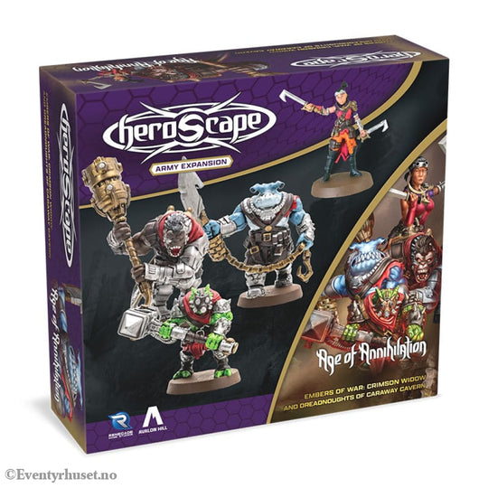 Heroscape Army Expansion Embers of War: Crimson Widow & Dreadnoughts of Caraway Cavern *English Version* Games