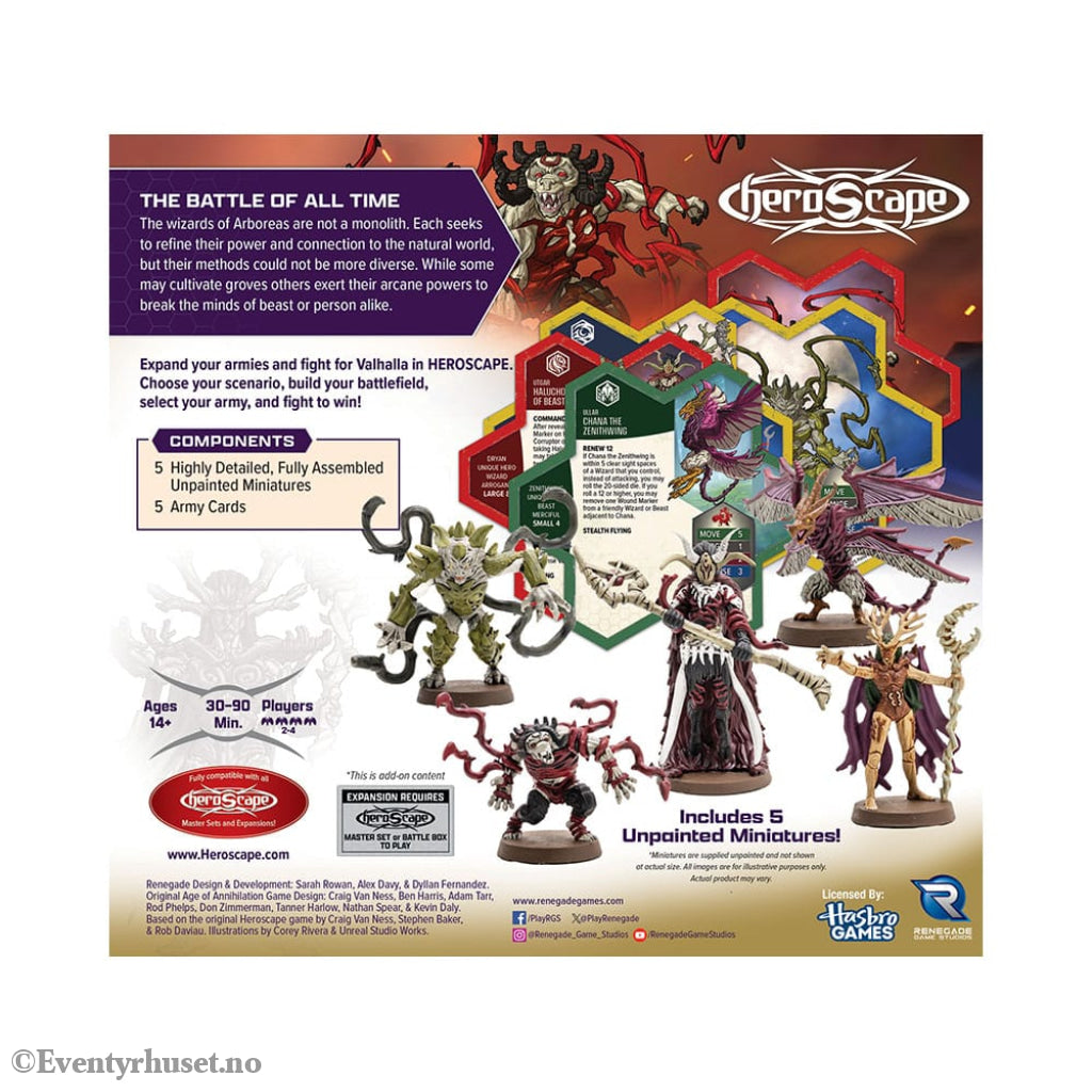 Heroscape Army Expansion Embers of War: Heroes of Arboreas *English Version* Games