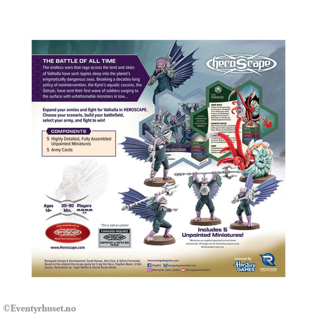 Heroscape Army Expansion Embers of War: Krakenling & Gelryie Vanguards *English Version* Games