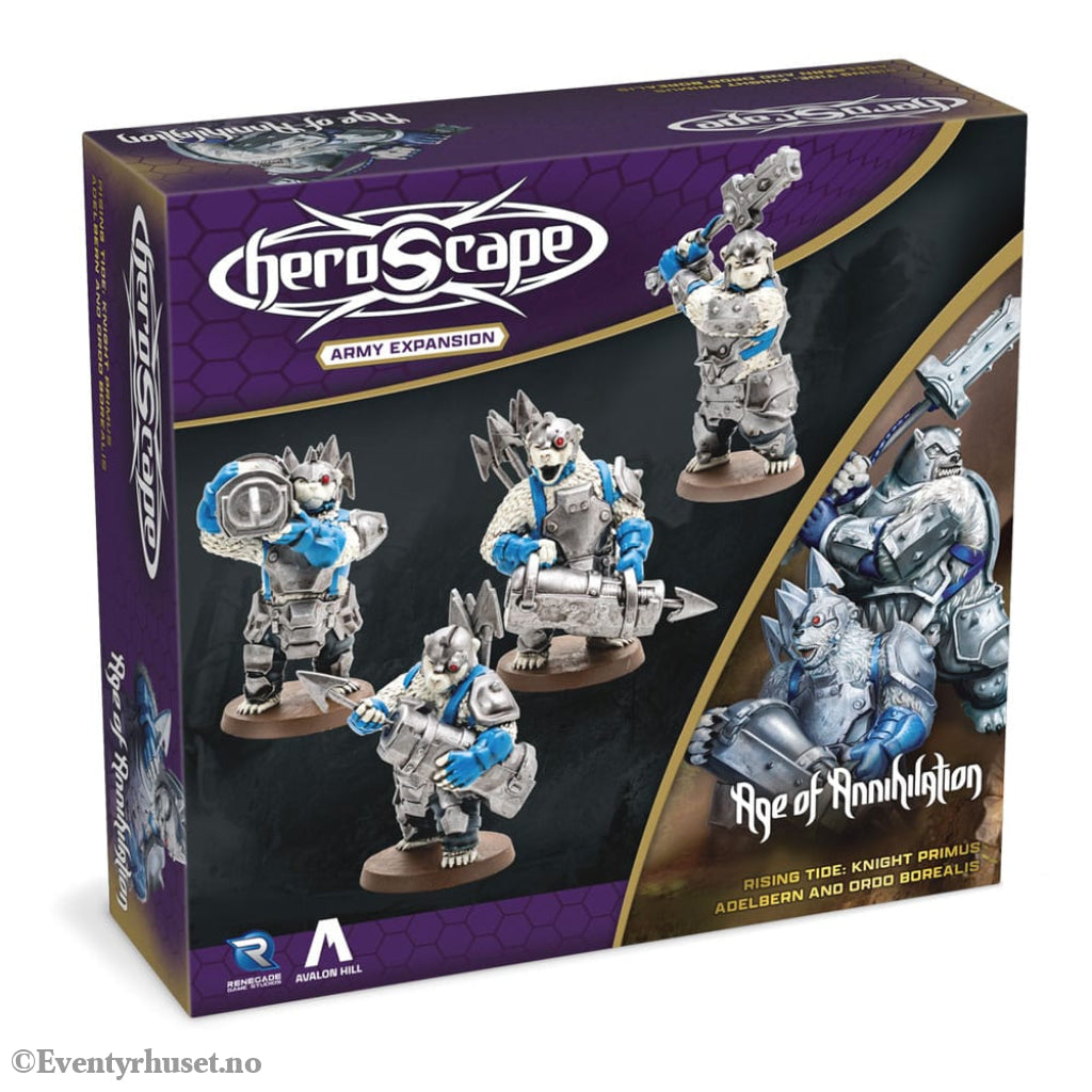 Heroscape Expansion Rising Tide - Knight Primus Adelbern & Ordo Borealis Army *English Version* Games