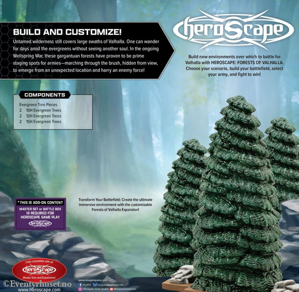 Heroscape Terrain Expansion Forests of Valhalla *English Version* Games