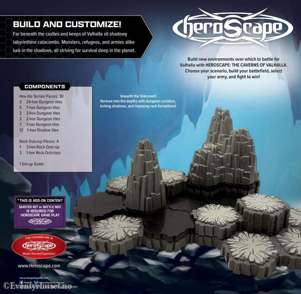 Heroscape Terrain Expansion The Caverns of Valhalla *English Version* Games