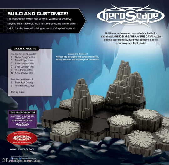 Heroscape Terrain Expansion The Caverns of Valhalla *English Version* Games