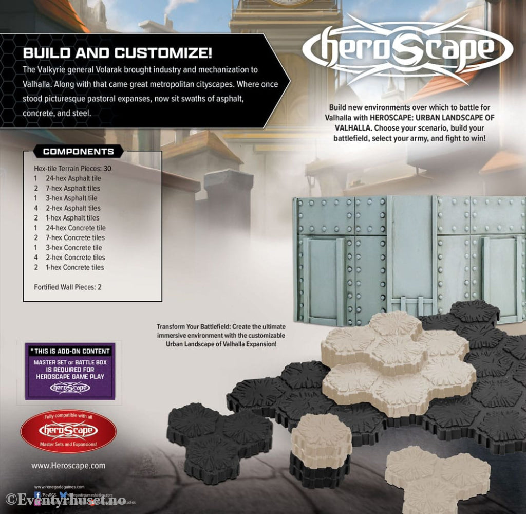 Heroscape Terrain Expansion The Urban Landscape of Valhalla *English Version* Games