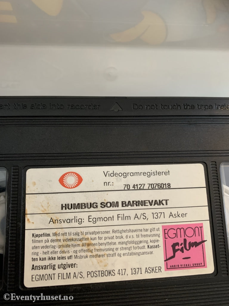 Herr Humbug. Humbug Som Barnevakt. 1994. Vhs. Vhs