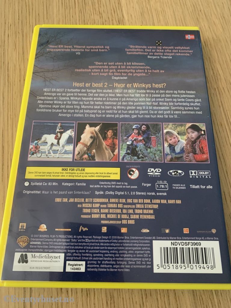 Hest Er Best 2 - Hvor Winkys Hest 2007. Dvd. Dvd