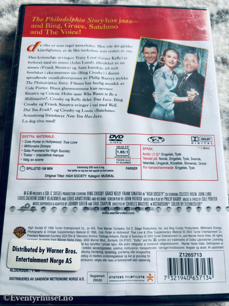 High Society. DVD. Ny i plast!