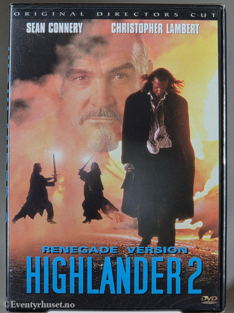 Highlander 2: The Renegade Version (1991). DVD. Ny i plast!