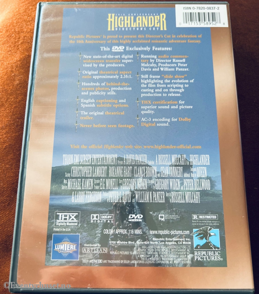 Highlander. Dvd. Dvd