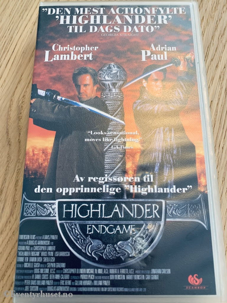 Highlander - Endgame. 2000. Vhs. Vhs