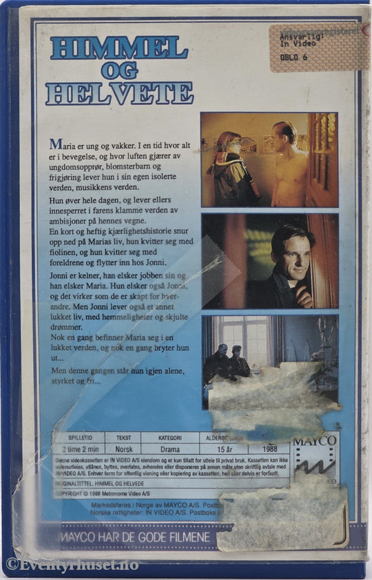 Himmel og Helvete (1988). VHS Big Box.
