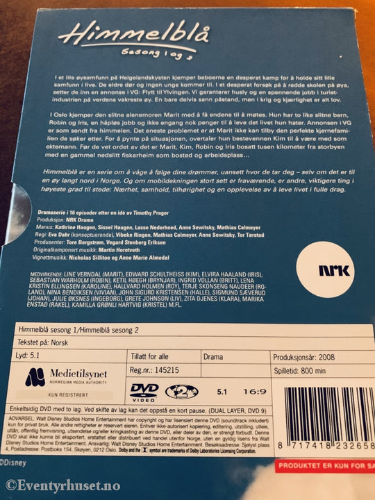 Himmelblå. Sesong 1-2. Dvd Samleboks.