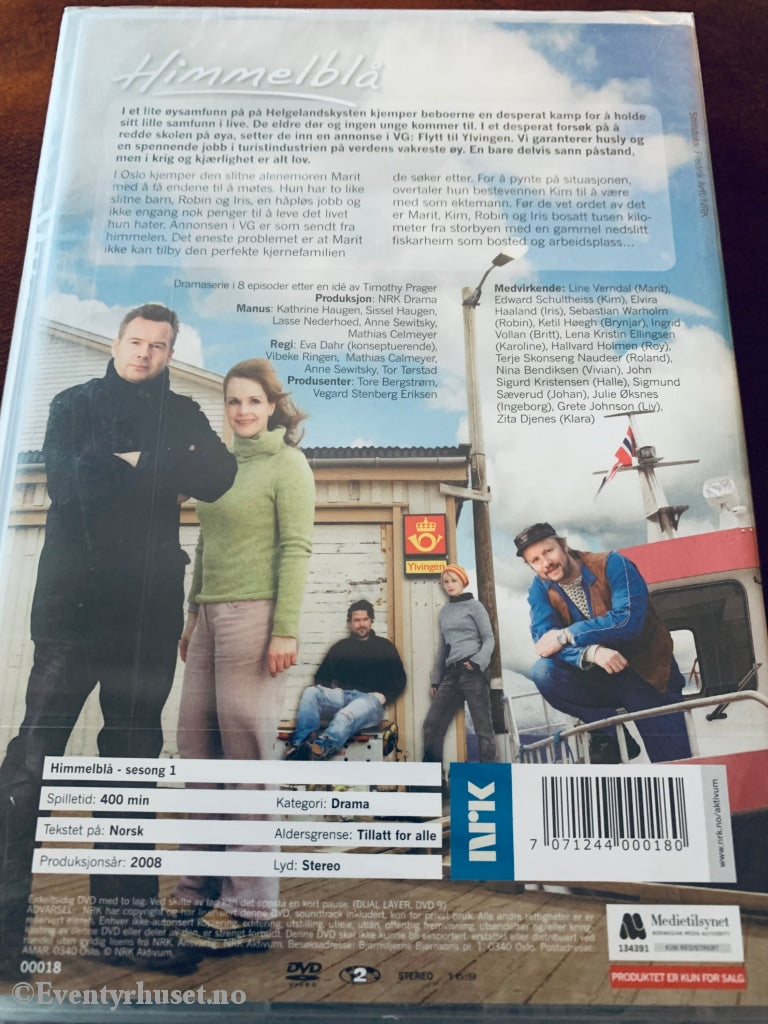 Himmelblå - Sesong 1 (Nrk). Dvd. Ny I Plast! Dvd