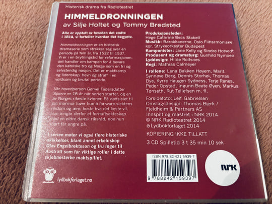 Himmeldronningen av Silje Holtet og Tommy Bredsted. Lydbok på CD.