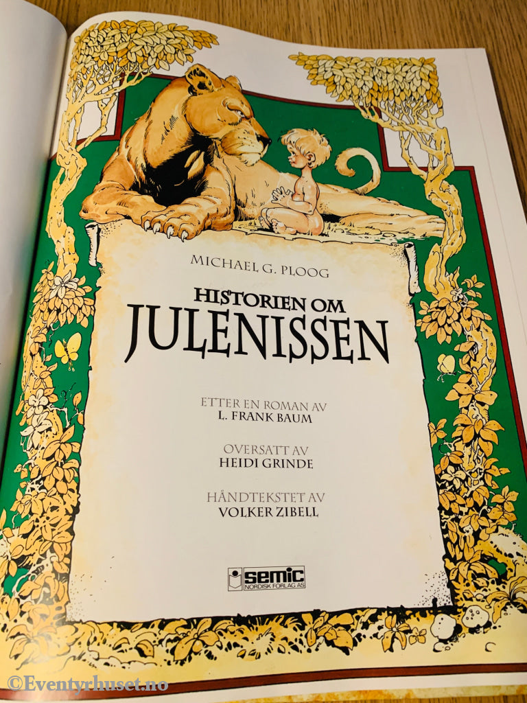 Historien om julenissen. 1992. Stor tegneseriebok. Fortelling