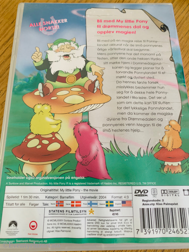 Historien om My Little Pony (1986). DVD. Walt Disney Home Video