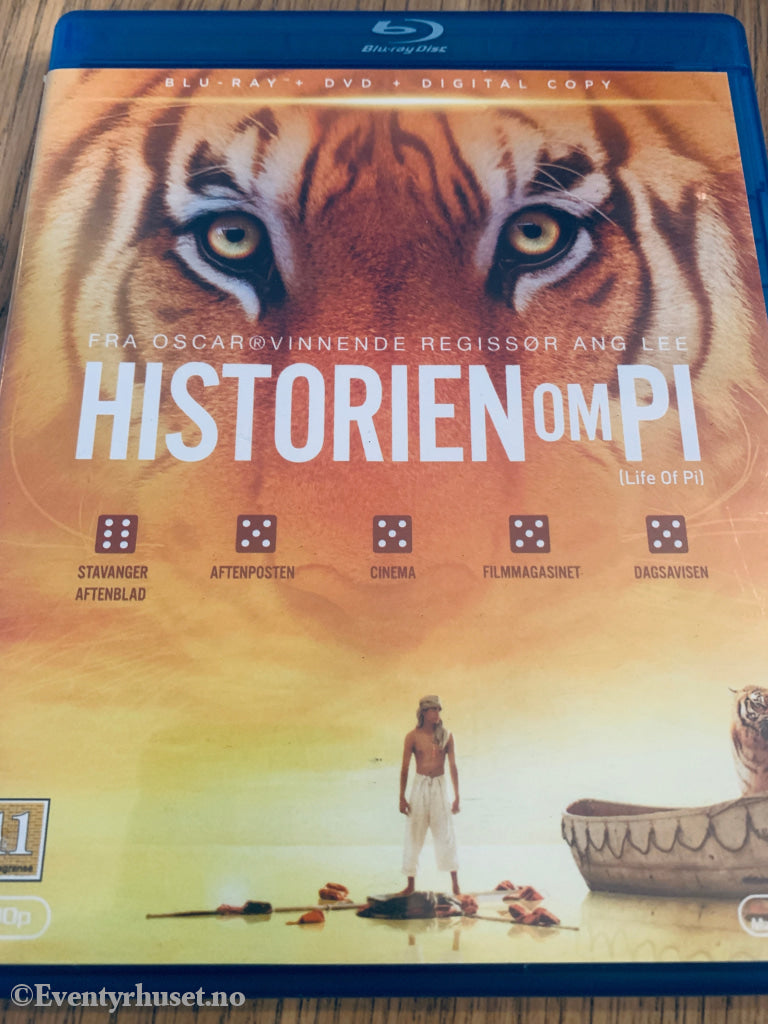 Historien om Pi (Life of Pi) (2012). Blu-Ray.