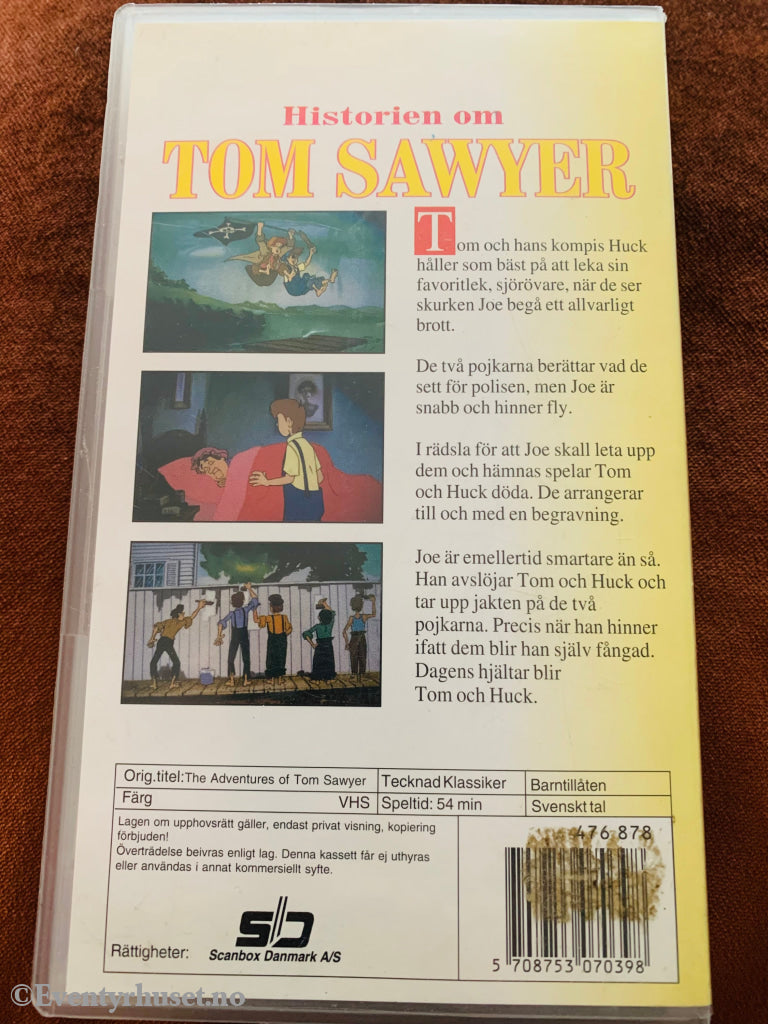 Historien Om Tom Sawyer. Med Svensk Tale. Vhs