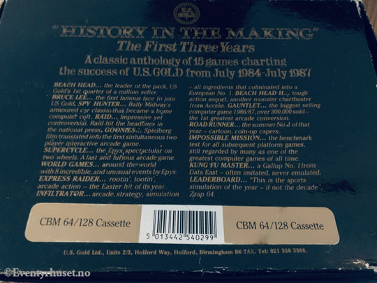 History in the Making: The First Three Years (1986). Commodore 64 (C64) spill solgt i Norge! Commodore 64/129