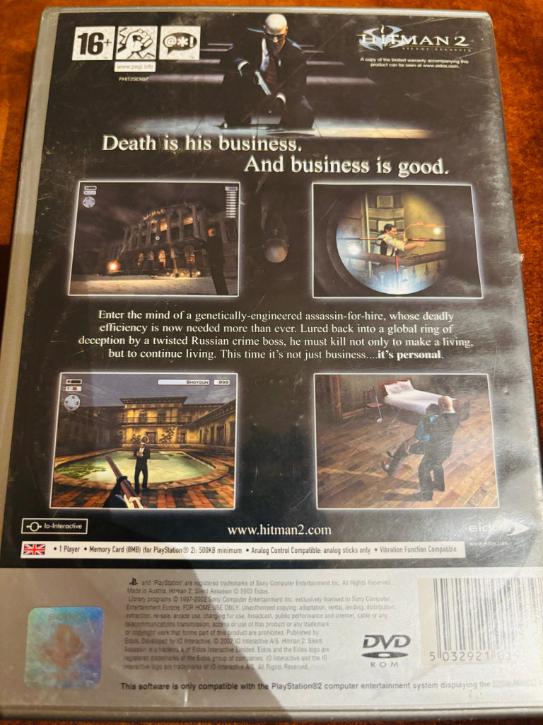 Hitman 2 Silent Assassin. PS2.