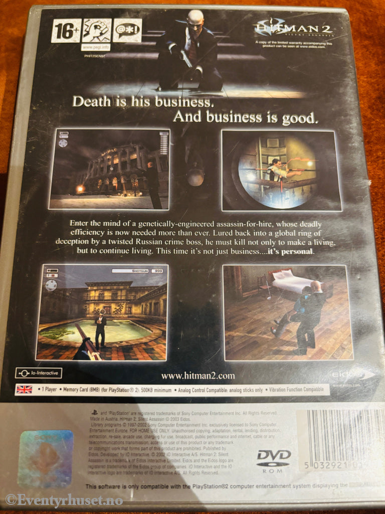 Hitman 2 Silent Assassin. PS2.