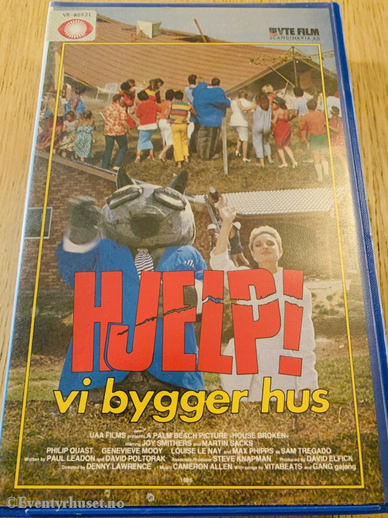 Hjelp! Vi Bygger Hus. 1986. Vhs Big Box.