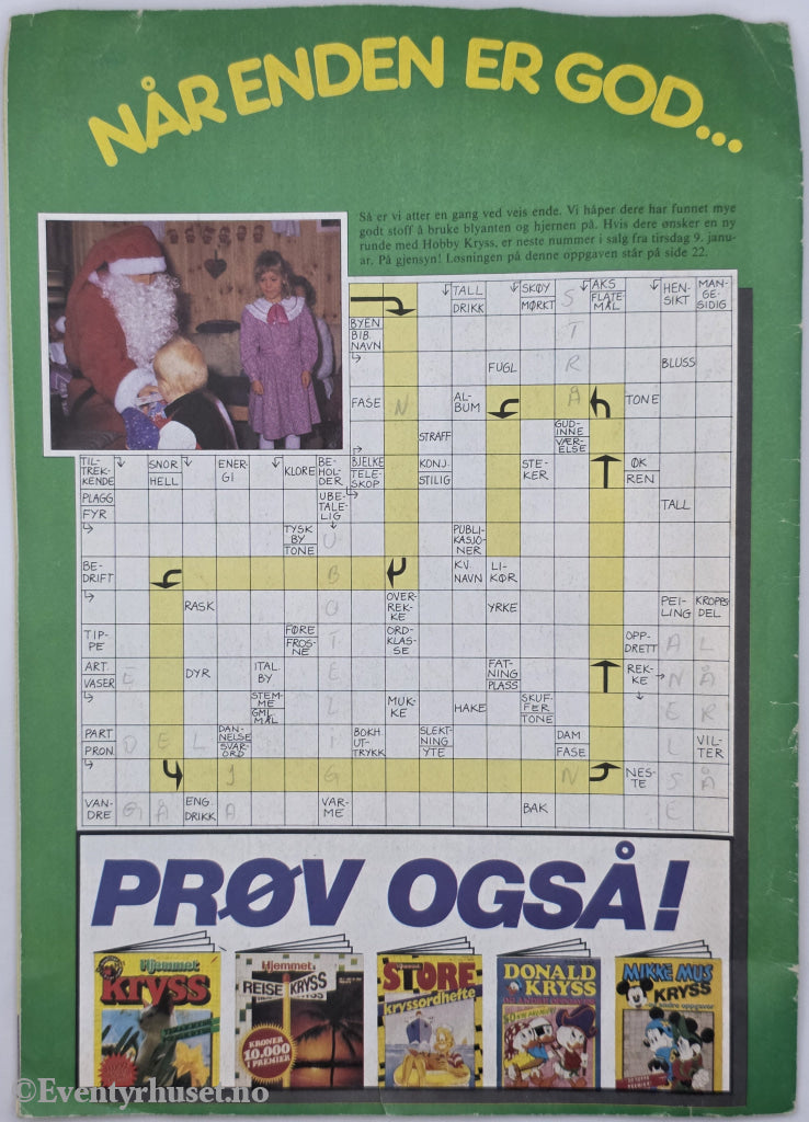 Hjemmet's Hobby Kryss God Jul. Aktivitetshefte.