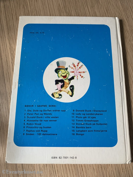 Hjemmets Småbokserie Nr. 12. Disney. 1975. Timmi Gresshoppe. Fortelling