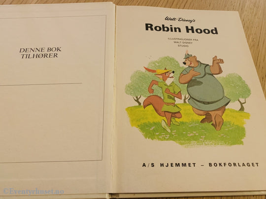 Hjemmets Småbokserie Nr. 5. Disney. Robin Hood. Fortelling