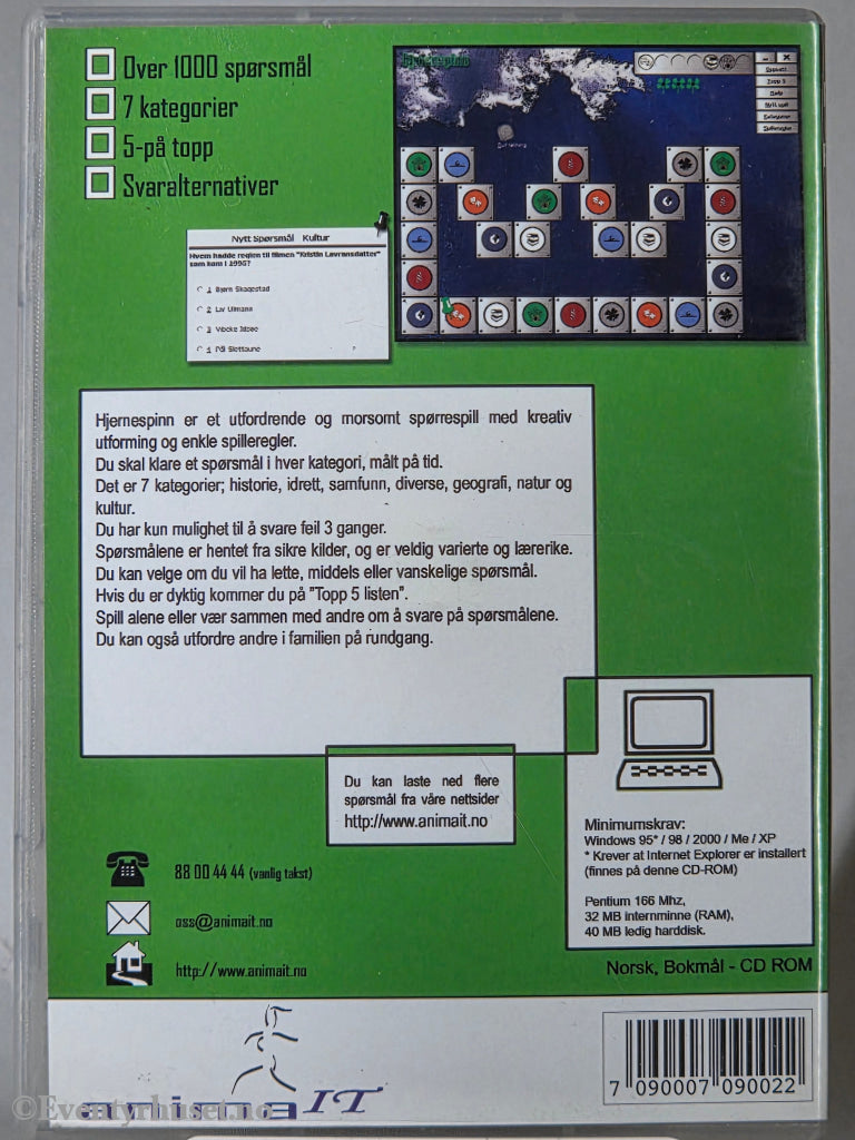 Hjernespinn – Har du peiling?. 2002. PC-spill.