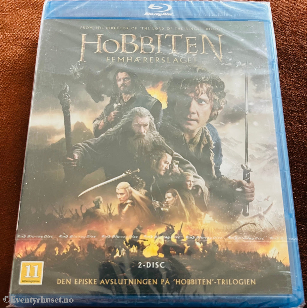 Hobbiten - Femhærerslaget. Blu-Ray Ny I Plast! Blu-Ray Disc