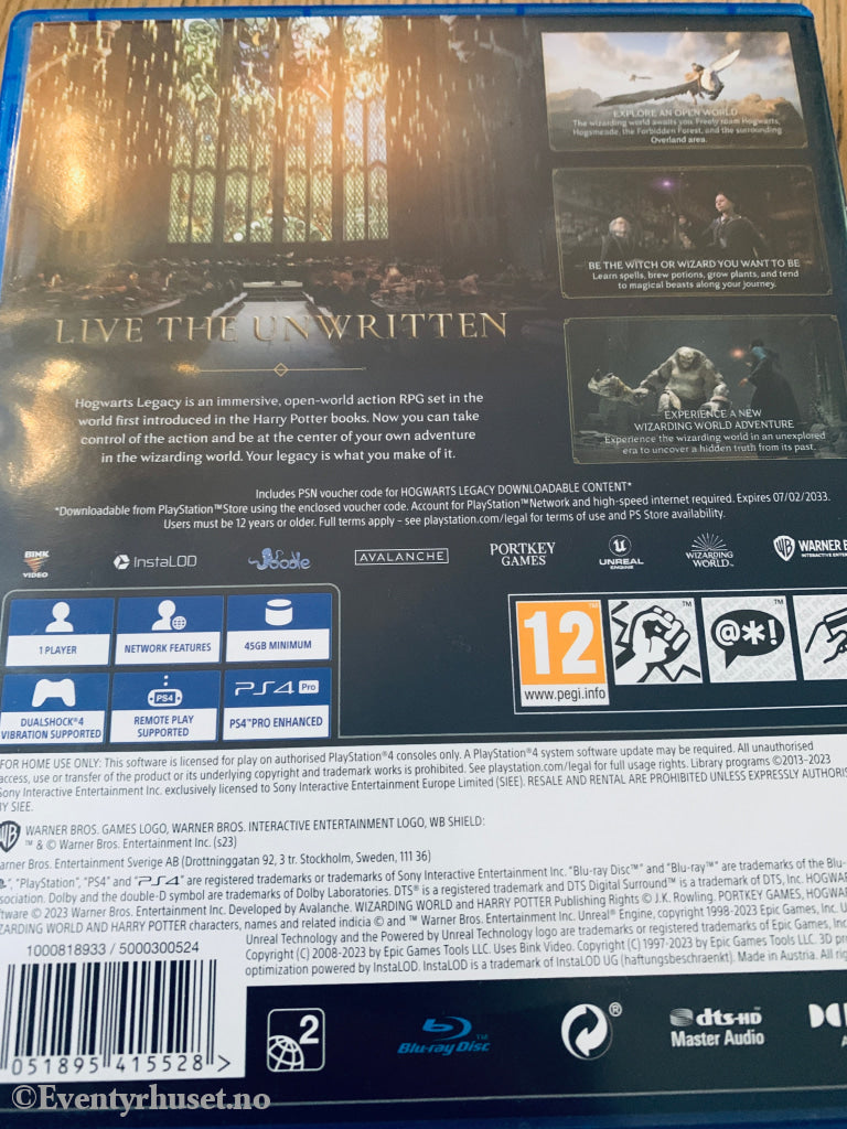 Hogwarts Legacy. PS4.