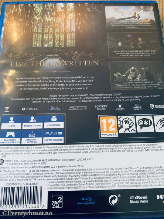 Hogwarts Legacy. PS4.