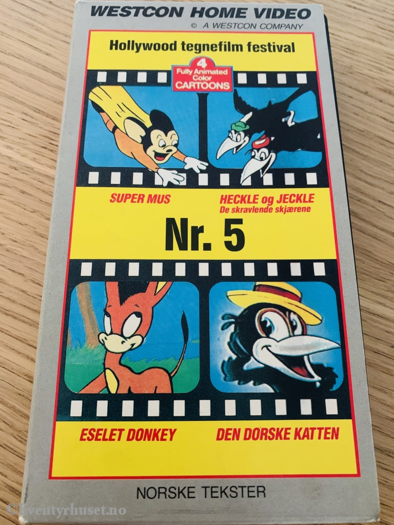 Hollywood Tegnefilm Festival 5. Vhs Slipcase.