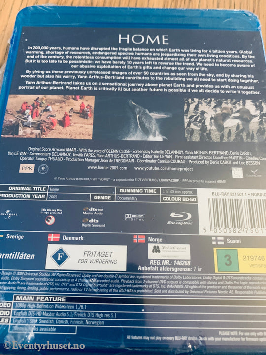 Home (2009). Blu-Ray. Ny i plast!