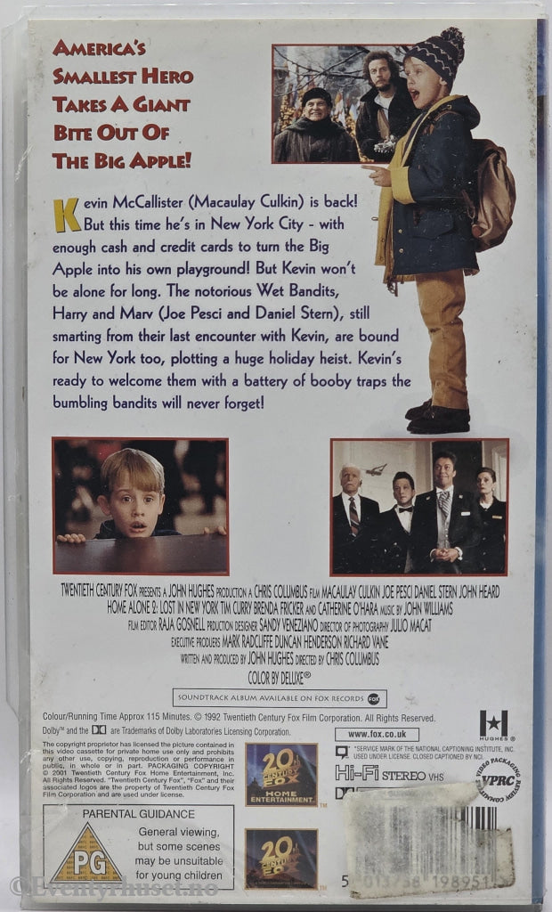 Home Alone 2: Lost in New York (1992). VHS.