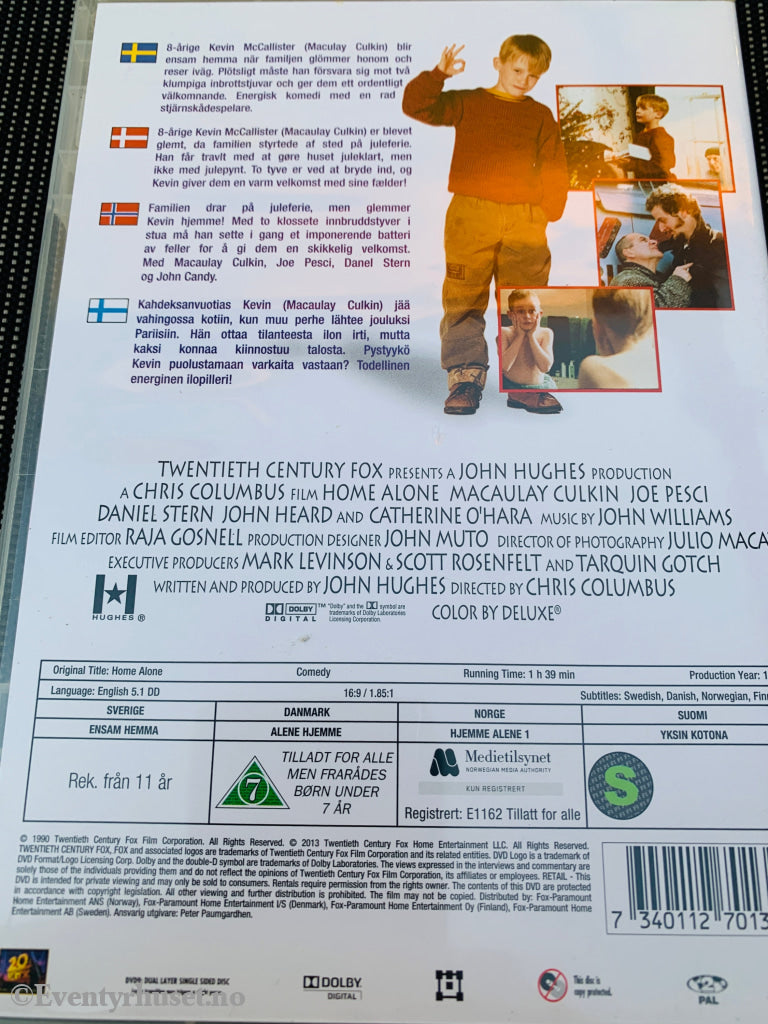 Home Alone (Hjemme alene). 1990. DVD. DVD