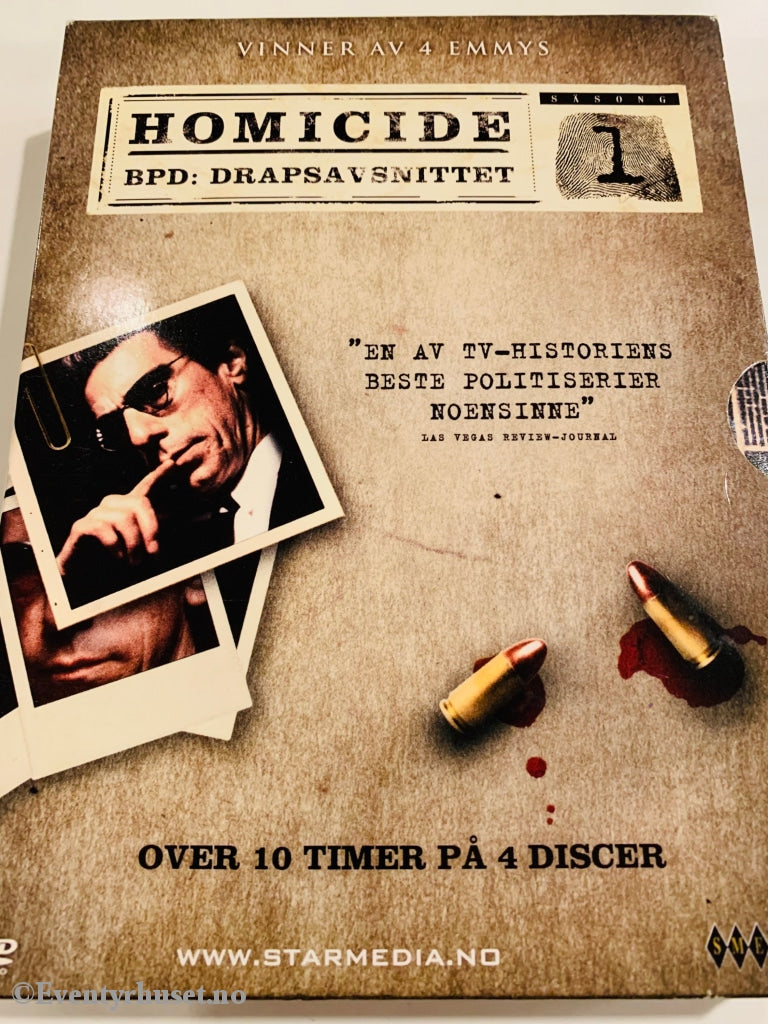 Homicide. Bpd: Drapsavsnittet. 1993. Dvd Samleboks.