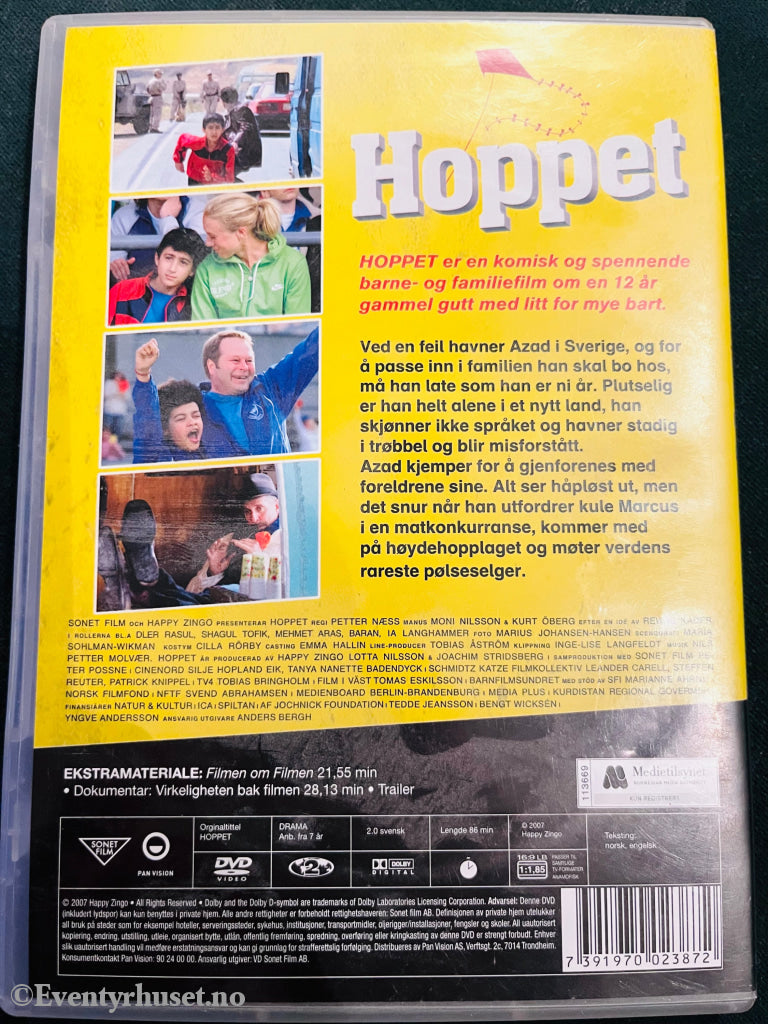 Hoppet. 2007. Dvd Leiefilm.