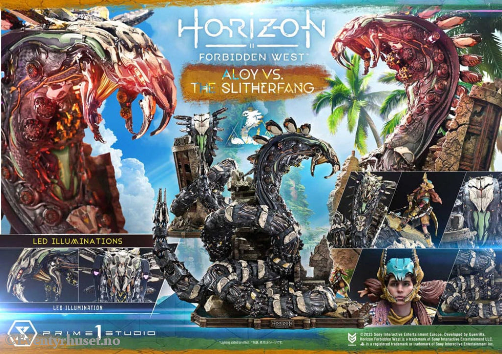 Horizon Forbidden West Ultimate Diorama Masterline Series Statue Aloy vs. The Slitherfang Bonus Version 82 cm