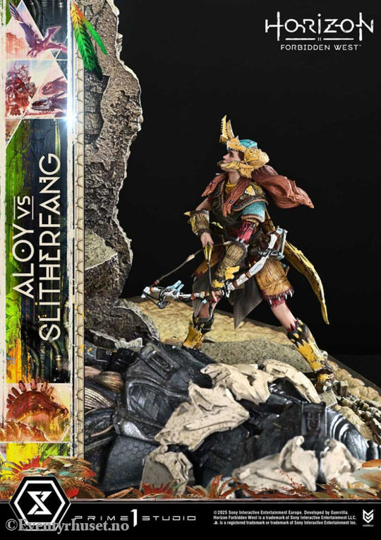 Horizon Forbidden West Ultimate Diorama Masterline Series Statue Aloy vs. The Slitherfang Bonus Version 82 cm