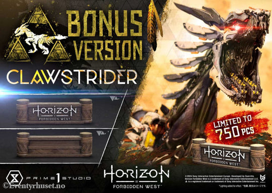Horizon Forbidden West Ultimate Premium Masterline Series Statue 1/4 Clawstrider Bonus Version 68 cm Collectibles