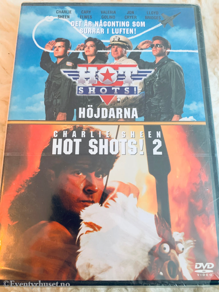 Hot Shots 1 & 2. DVD samleboks. Ny i plast!