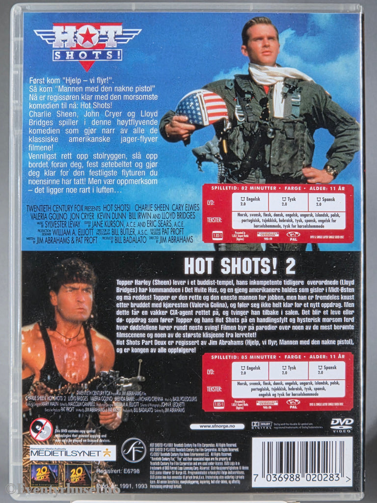 Hot Shots! / Hot Shots! 2. 1991 / 1993. DVD.