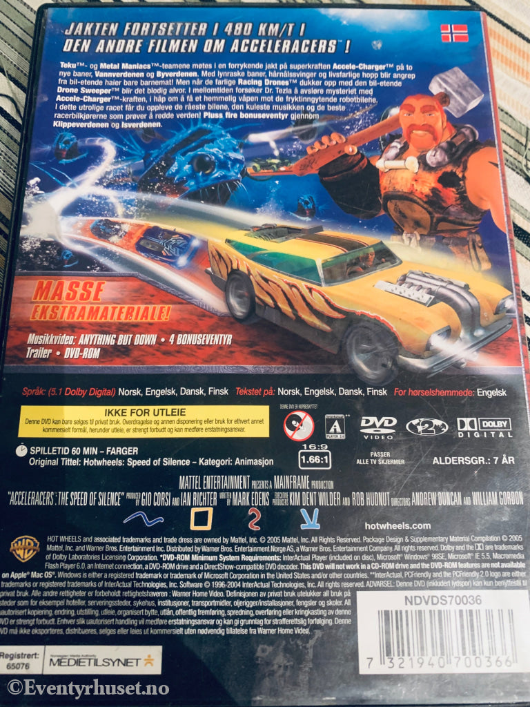 Hot Wheels Acceleracers - Stillhetens Hastighet. 2005. Dvd. Dvd