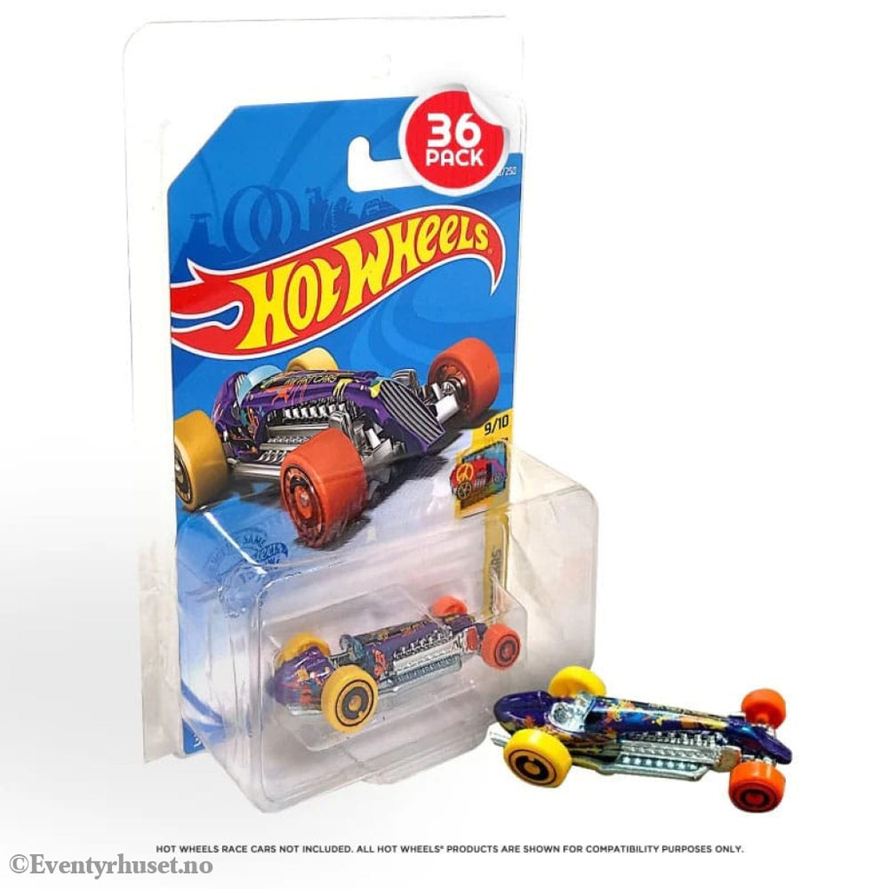 Hot Wheels Blisters 36-Pack for Long Card Mainline Storage & Protection
