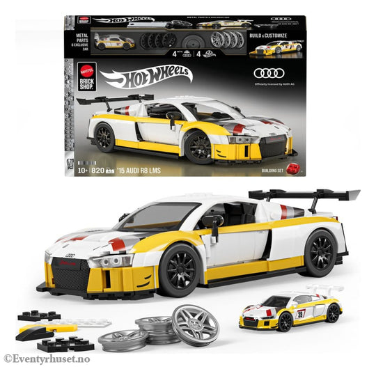 Hot Wheels Elite Mattel Brick Shop Building Set 1/16 ’15 Audi R8 LMS Toys