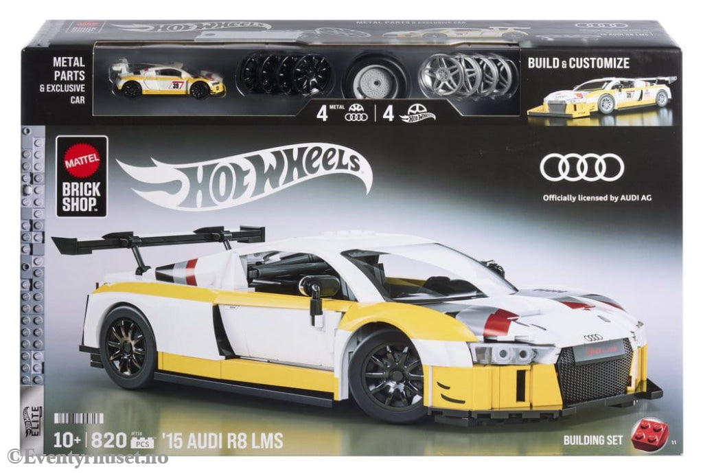 Hot Wheels Elite Mattel Brick Shop Building Set 1/16 ’15 Audi R8 LMS Toys