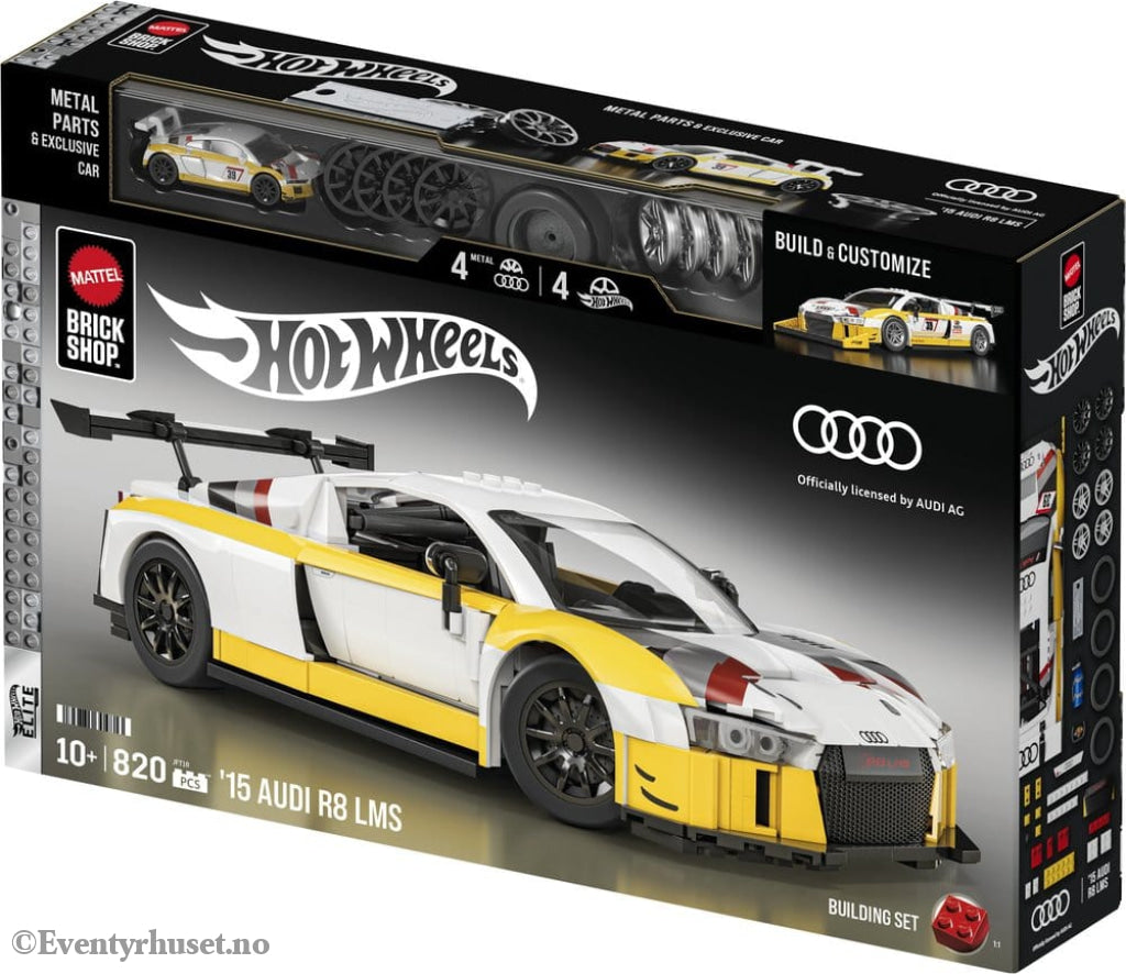 Hot Wheels Elite Mattel Brick Shop Building Set 1/16 ’15 Audi R8 LMS Toys
